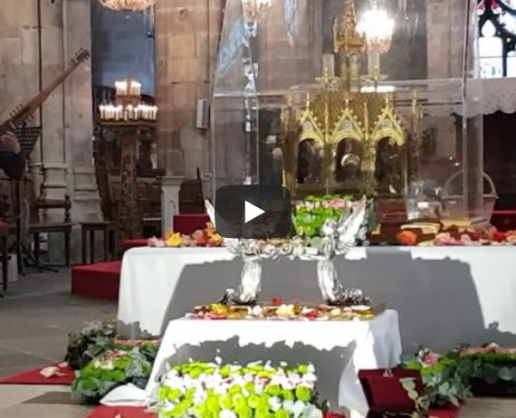 Vénération des reliques de Ste Thérèse en Vidéo